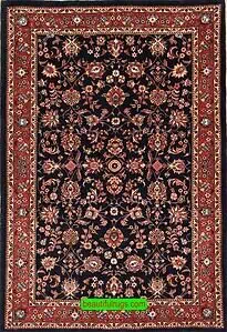 Hand knotted Persian Bijar rug, thick rug with navy blue and chestnut color. Size 3.10x5.7. Hand knotted Persian Bijar rug, thick rug with navy blue and chestnut color. Size 3.10x5.7.