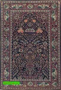 Antique Persian Rug, Arch Design Handmade Persian Kashan Rug Antique Persian Rug, Arch Design Handmade Persian Kashan Rug