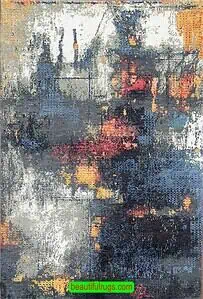 Multicolor handmade modern area rugs from India. Multicolor handmade modern area rugs from India.