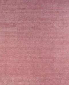 Pink area rug in contemporary Gabbeh style made of wool. Size 8.1x10.1. Pink area rug in contemporary Gabbeh style made of wool. Size 8.1x10.1.