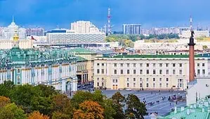 Image of the outside of Hermitage Museum in St. Petersburg. Image of the outside of Hermitage Museum in St. Petersburg.