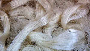 Silk skein in taupe color. Silk skein in taupe color.