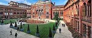 Image of the outside of Victoria and Albert Museum in London. Image of the outside of Victoria and Albert Museum in London.