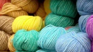 Variety of wool ball in different colors
