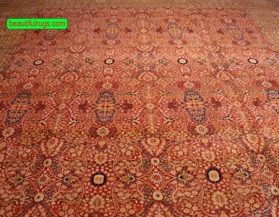 Mahal design rug, large rug for living room. Size 121x15.3