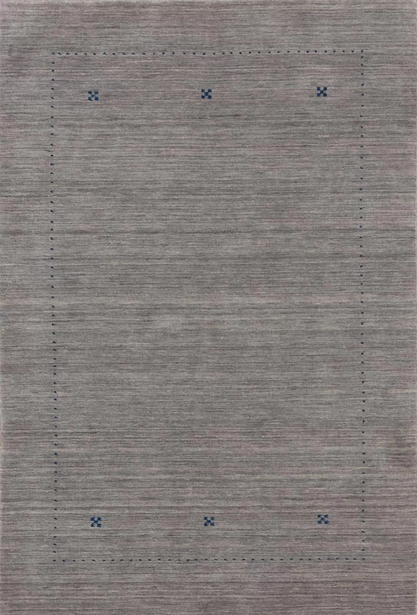 Thick wool hand loomed Gabbeh style contemporary oriental rug in gray color. Rug size 4.1x6.